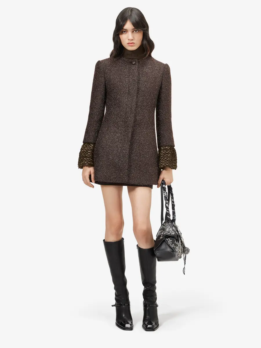 Alexander McQueen Metallic Tweed Coat | Thumbnail 2 Alexander McQueen Metallic Tweed Coat | Thumbnail 2