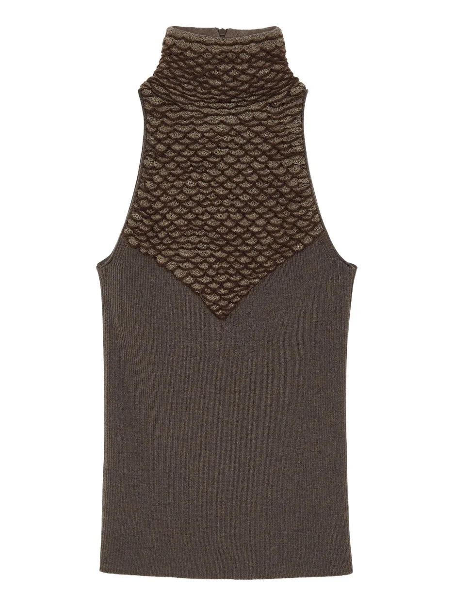 Knit Feathers Top