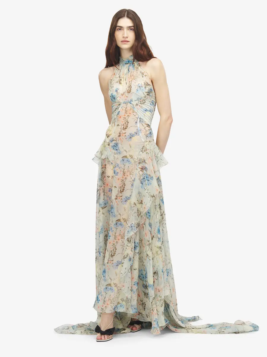 Alexander McQueen Wallpaper Floral Evening Dress | Thumbnail 2 Alexander McQueen Wallpaper Floral Evening Dress | Thumbnail 2