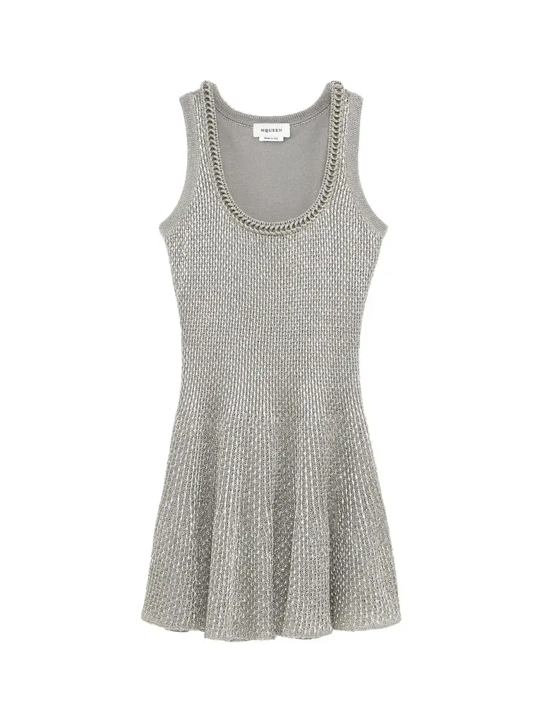 Metallic Knit Mini Dress Metallic Knit Mini Dress