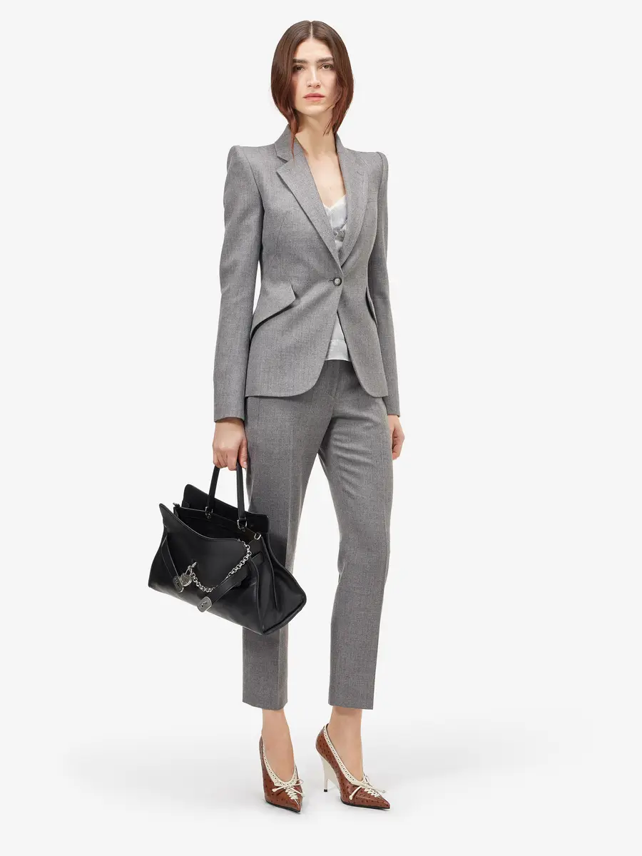 Alexander McQueen Wool Pinstripe Single-breasted Jacket | Thumbnail 2 Alexander McQueen Wool Pinstripe Single-breasted Jacket | Thumbnail 2