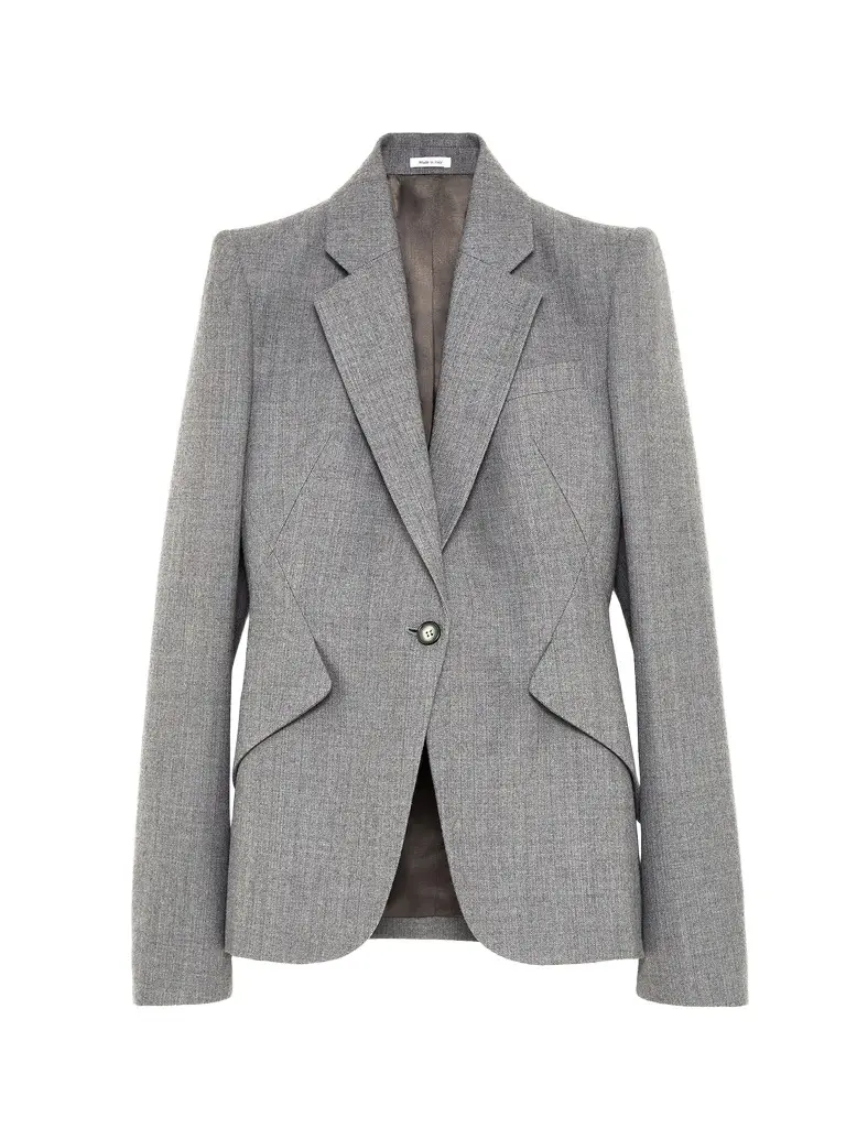 Wool Pinstripe Single-breasted Jacket Wool Pinstripe Single-breasted Jacket