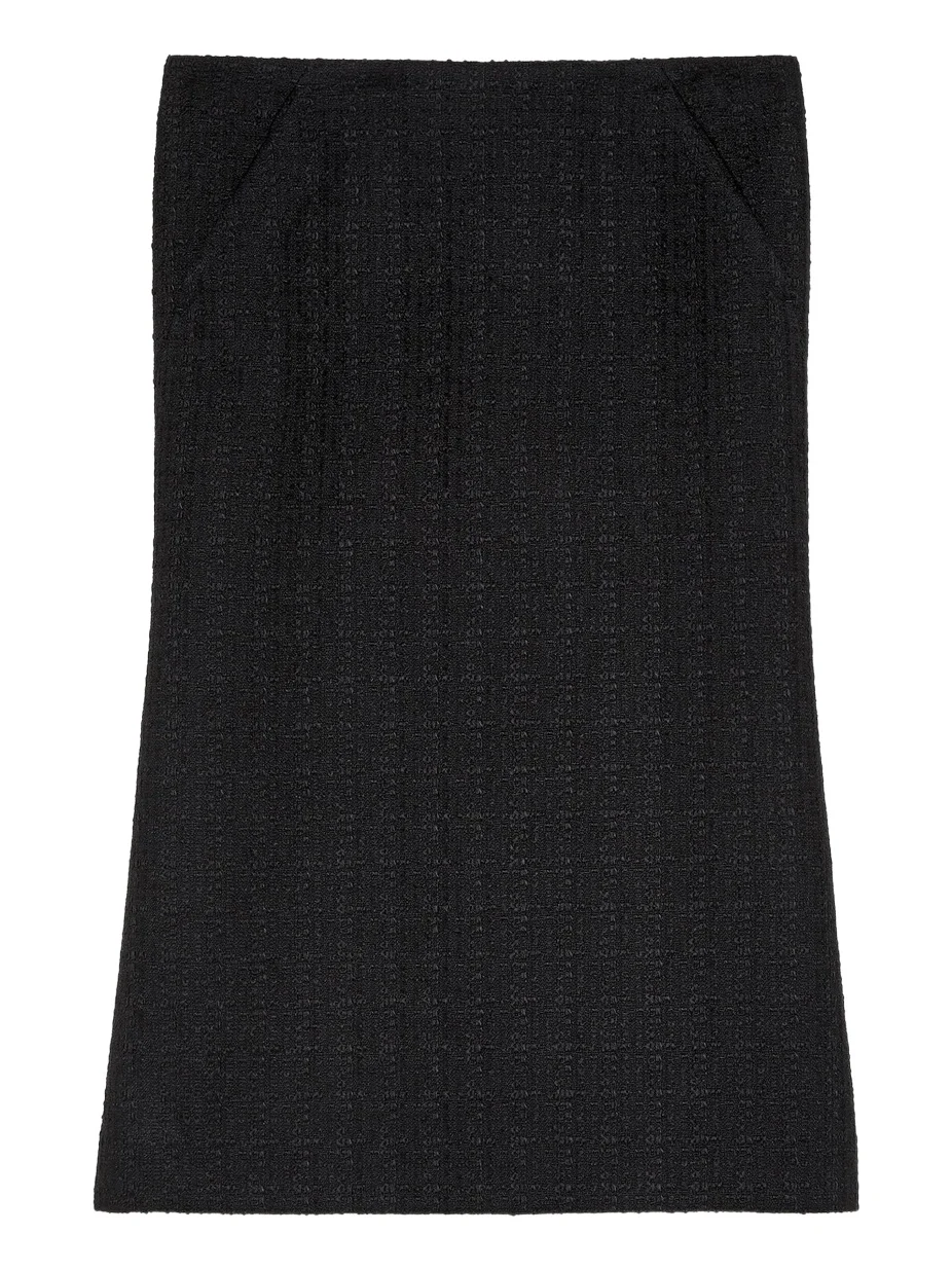 Alexander McQueen Light Tweed Bumster Skirt