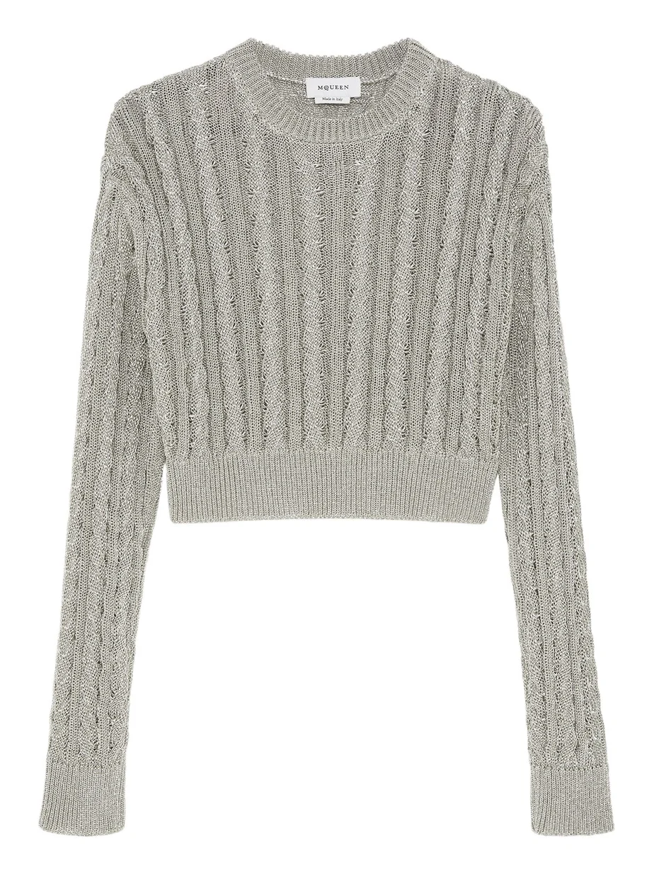 Metallic Cable Knit Jumper Metallic Cable Knit Jumper