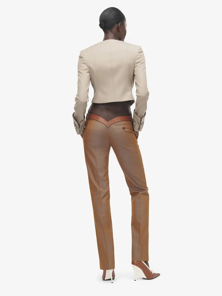 Alexander McQueen Iridescent Bumster Trousers | Thumbnail 2 Alexander McQueen Iridescent Bumster Trousers | Thumbnail 2