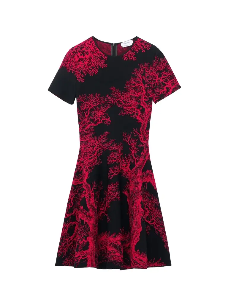 Tree Of Life Jacquard Mini Dress Tree Of Life Jacquard Mini Dress
