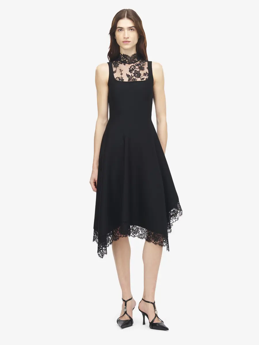 Alexander McQueen Heritage Lace Sleeveless Dress | Thumbnail 2 Alexander McQueen Heritage Lace Sleeveless Dress | Thumbnail 2