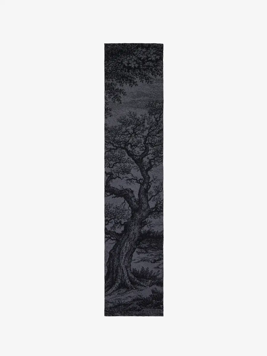 Alexander McQueen 'Tree Of Life' Wool Jacquard Scarf | Thumbnail 2