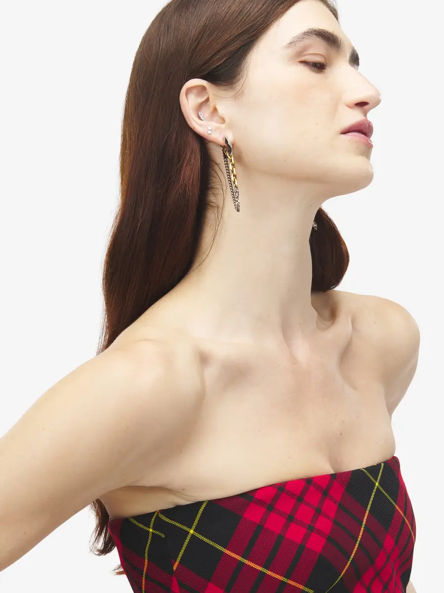 Alexander McQueen Dual Chain Earrings | Thumbnail 2 Alexander McQueen Dual Chain Earrings | Thumbnail 2