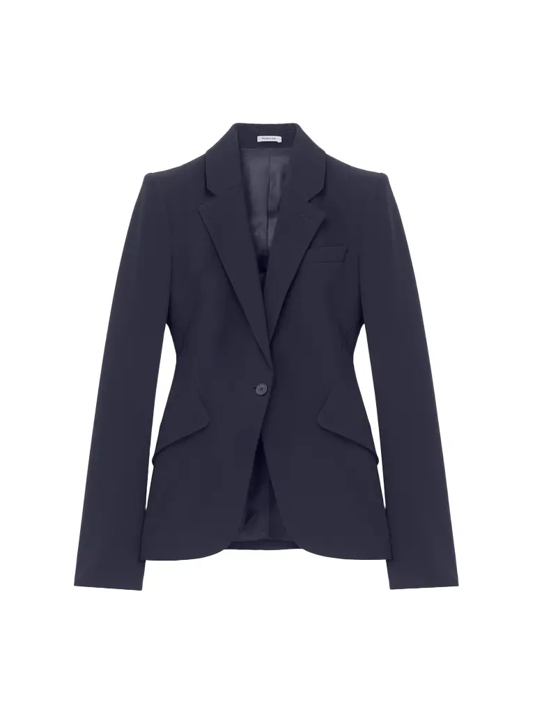 Alexander McQueen Leaf Crepe Single-breasted Jacket