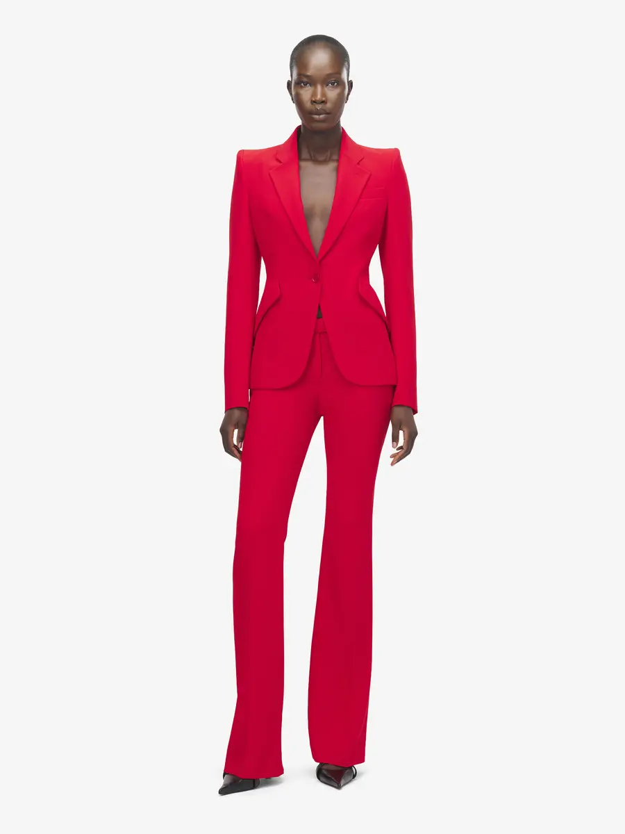 Alexander McQueen Leaf Crepe Single-breasted Jacket | Thumbnail 2 Alexander McQueen Leaf Crepe Single-breasted Jacket | Thumbnail 2