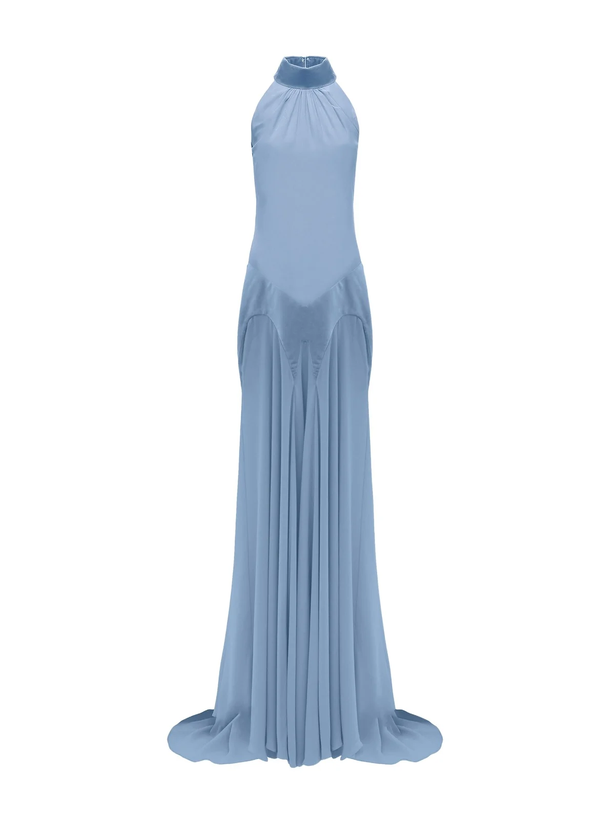 Silk Georgette Halter Evening Dress Silk Georgette Halter Evening Dress