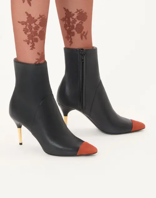 Valentino Garavani Sinead Ankle Boot in Nappa and Suede 85mm | Thumbnail 2 Valentino Garavani Sinead Ankle Boot in Nappa and Suede 85mm | Thumbnail 2