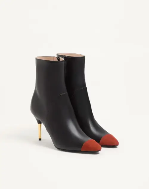 Valentino Garavani Sinead Ankle Boot in Nappa and Suede 85mm | Thumbnail 3 Valentino Garavani Sinead Ankle Boot in Nappa and Suede 85mm | Thumbnail 3