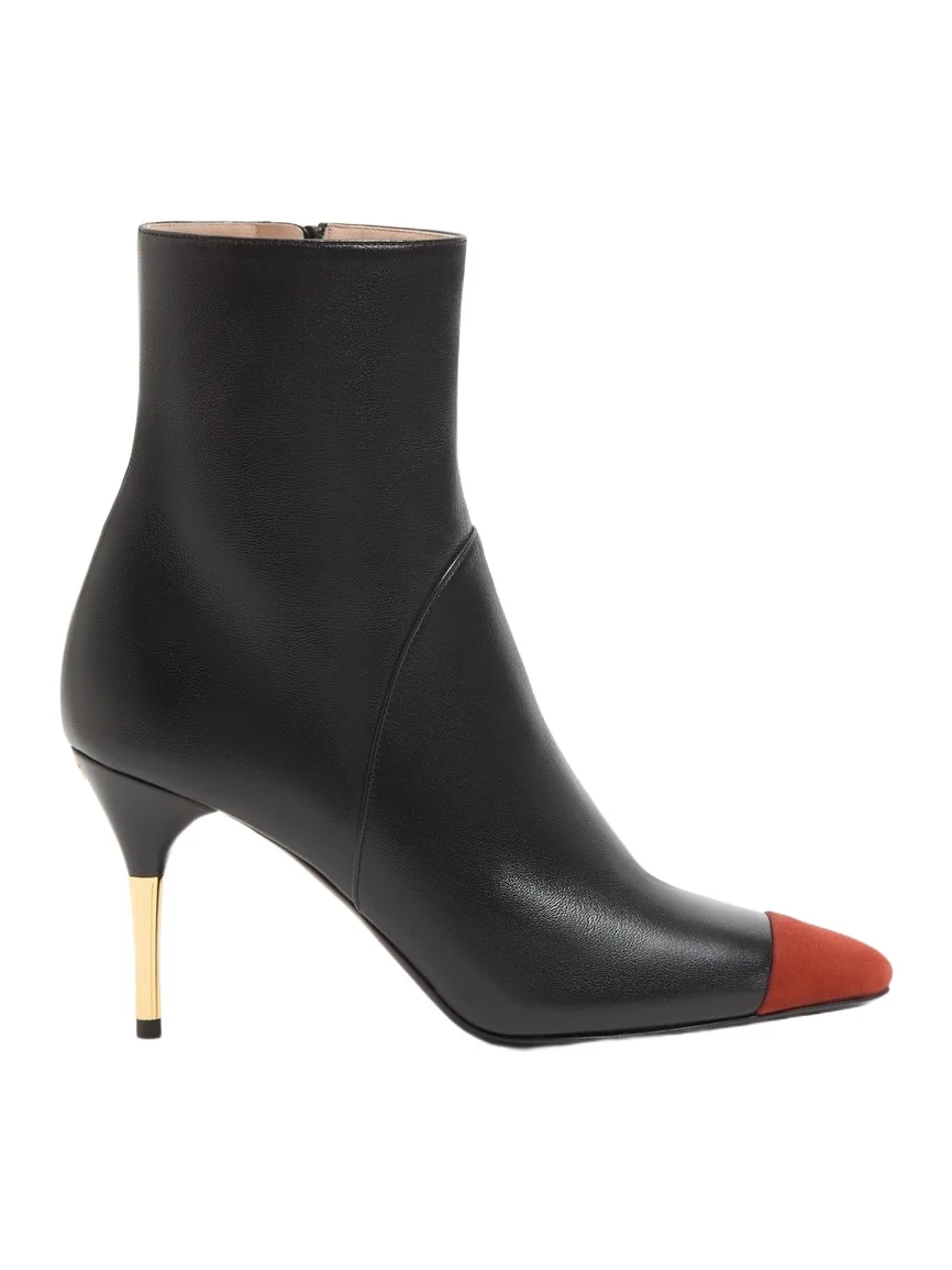 Valentino Garavani Sinead Ankle Boot in Nappa and Suede 85mm