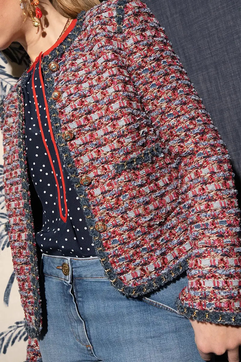 MAISON COMMON Chained Detail Tweed Jacket | Thumbnail 3 MAISON COMMON Chained Detail Tweed Jacket | Thumbnail 3