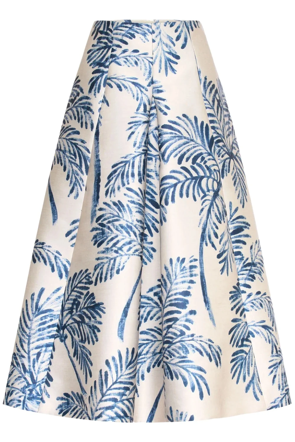 Palm Print Midi Skirt Palm Print Midi Skirt