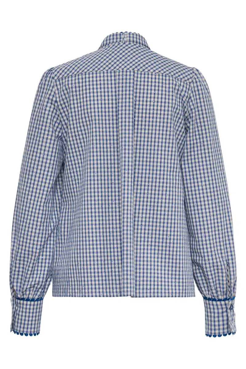 MAISON COMMON Plaid Rhinestone Shirt | Thumbnail 3