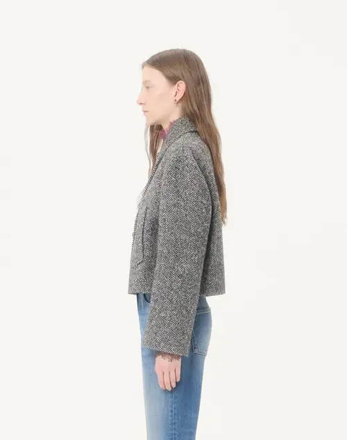 Valentino Garavani Urban Wool Chevron Peacoat | Thumbnail 5
