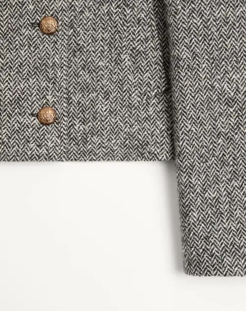 Valentino Garavani Urban Wool Chevron Peacoat | Thumbnail 8