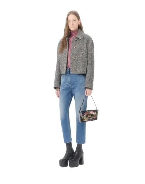 Urban Wool Chevron Peacoat