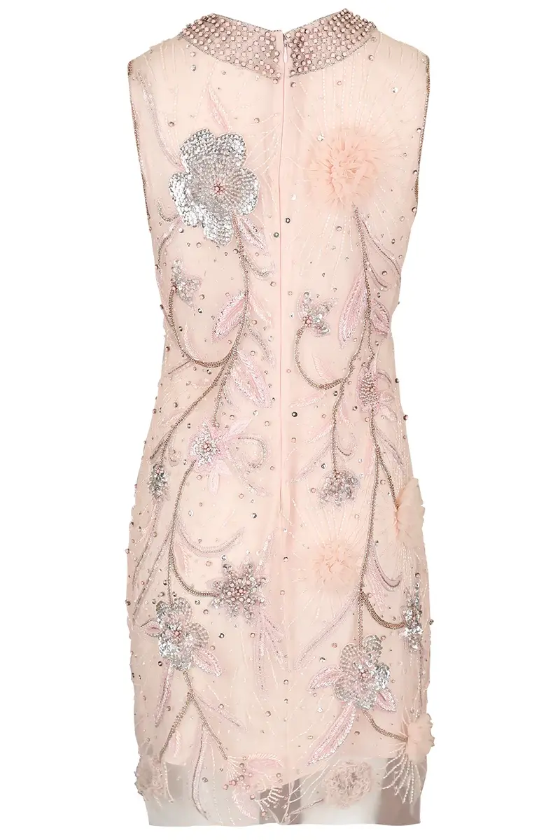 Naeem Khan Sleeveless Beaded Midi Dress | Thumbnail 2