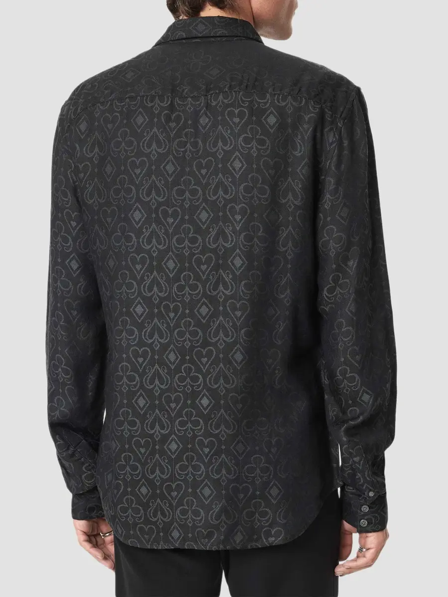 JOHN VARVATOS Men's Rodney Card Suits Shirt | Thumbnail 3 JOHN VARVATOS Men's Rodney Card Suits Shirt | Thumbnail 3