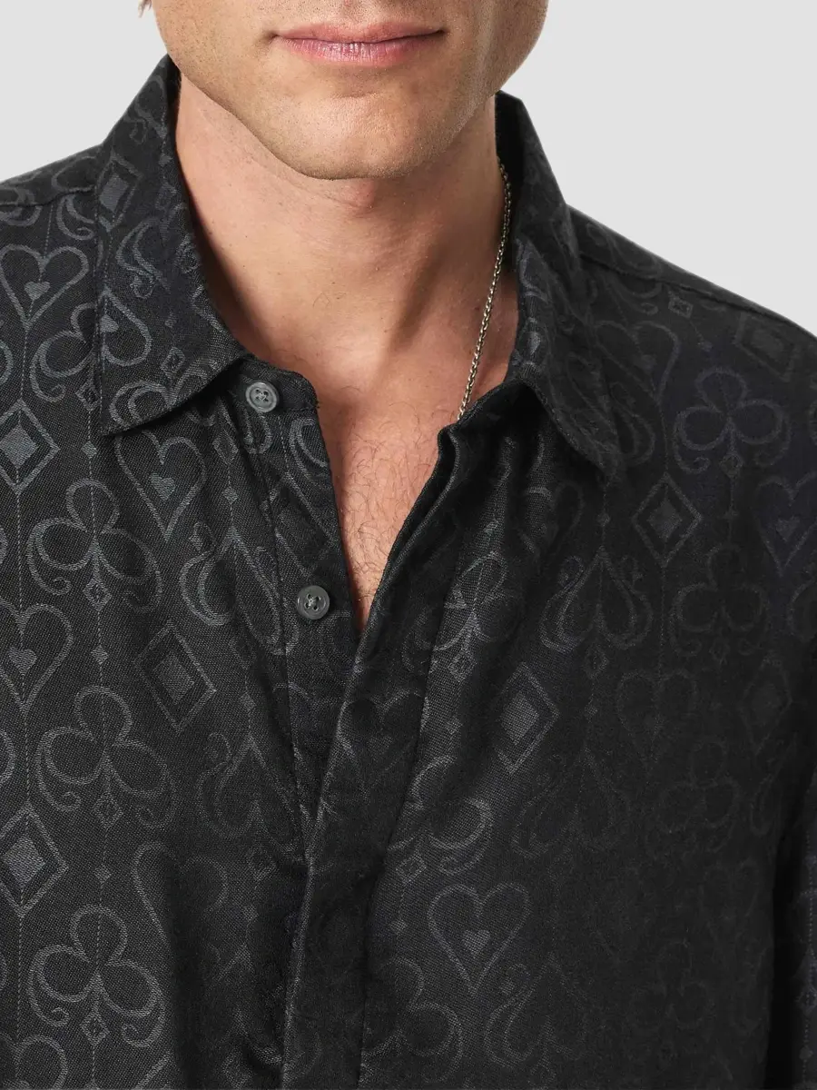 JOHN VARVATOS Men's Rodney Card Suits Shirt | Thumbnail 5 JOHN VARVATOS Men's Rodney Card Suits Shirt | Thumbnail 5