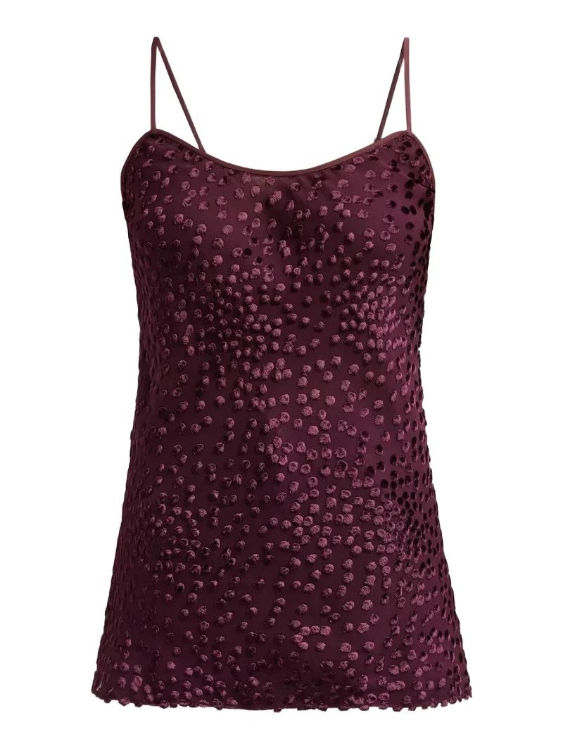 A.L.C. A. L.C. Women's Drew Burnout-Pattern Silk-Blend Top