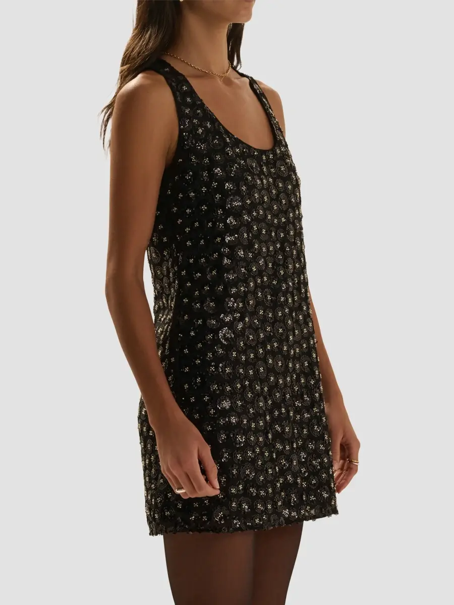 Favorite Daughter Women's The Getting Ready Sequin Sheath Mini Dress | Thumbnail 5 Favorite Daughter Women's The Getting Ready Sequin Sheath Mini Dress | Thumbnail 5