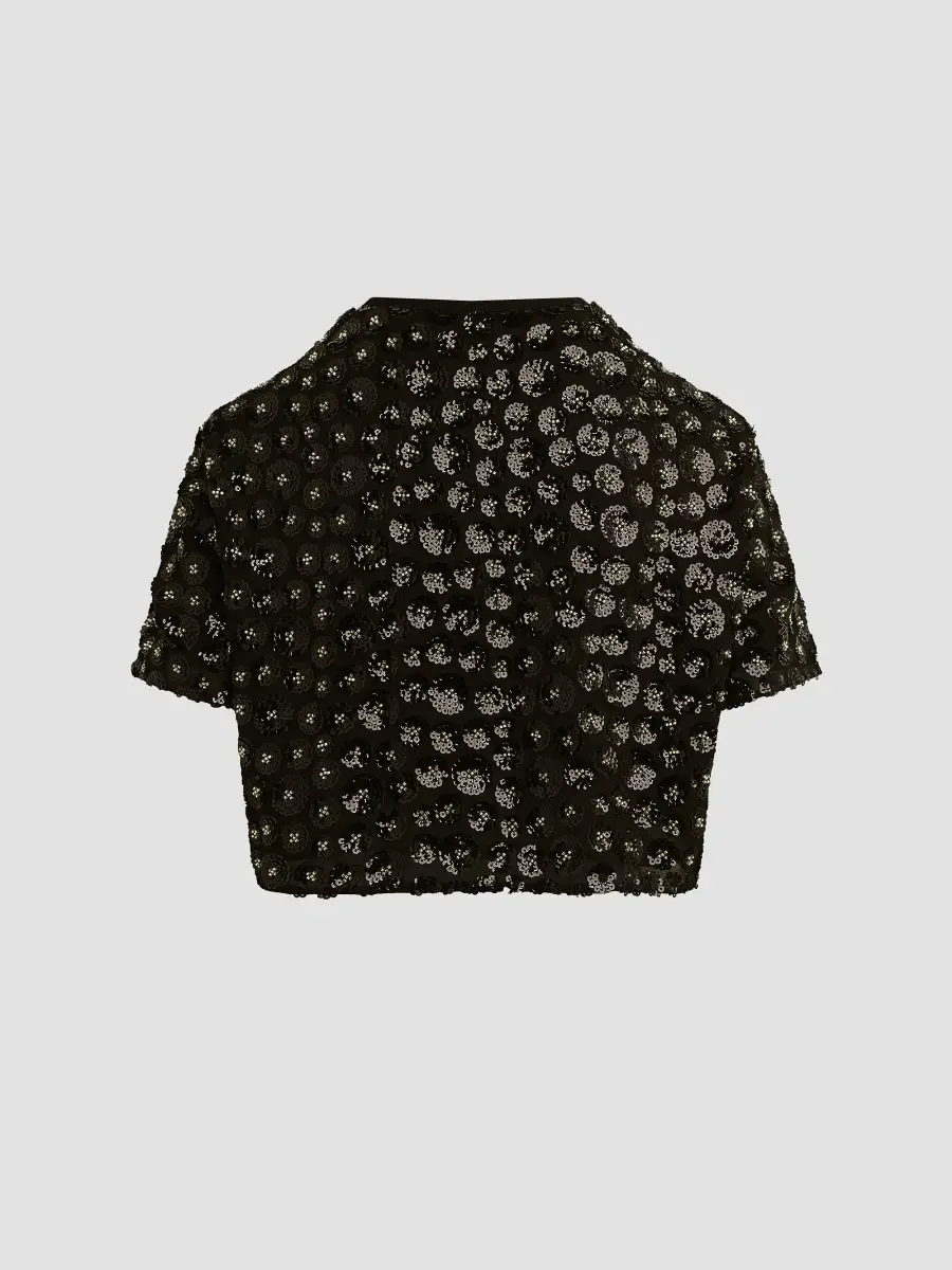 Favorite Daughter Women's The Last Song Sequin Short-Sleeve Top | Thumbnail 6 Favorite Daughter Women's The Last Song Sequin Short-Sleeve Top | Thumbnail 6