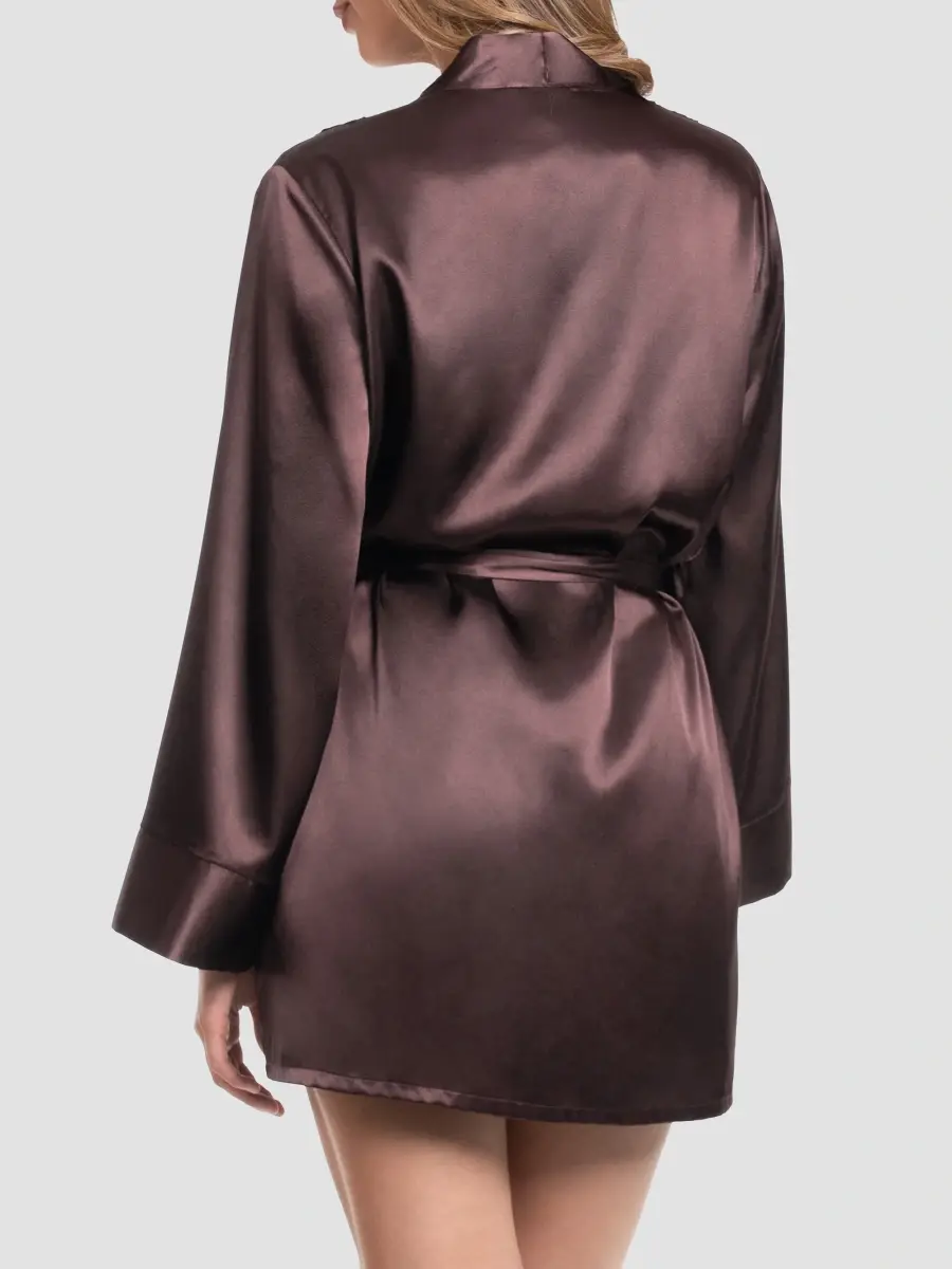 In Bloom Women's Maddie Statin Wrap Mini Robe | Thumbnail 3 In Bloom Women's Maddie Statin Wrap Mini Robe | Thumbnail 3