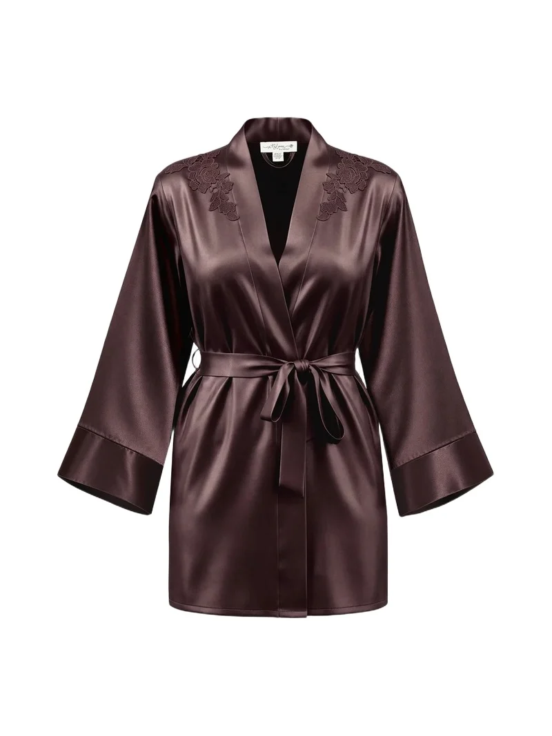 Women's Maddie Statin Wrap Mini Robe