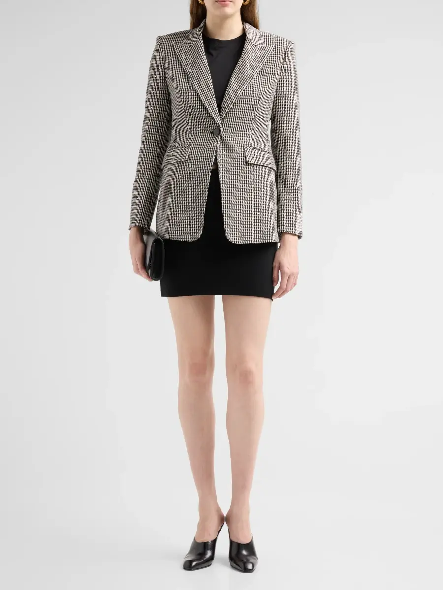 Veronica Beard Women's Livvy Houndstooth Dickey Jacket | Thumbnail 2