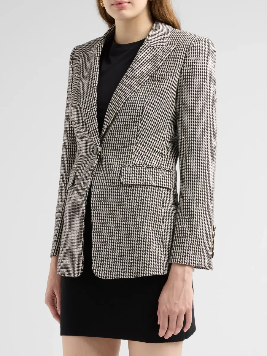 Veronica Beard Women's Livvy Houndstooth Dickey Jacket | Thumbnail 4