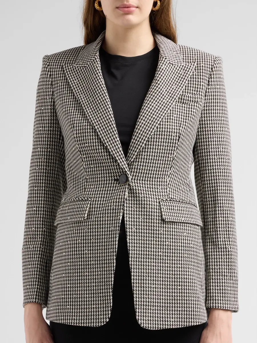 Veronica Beard Women's Livvy Houndstooth Dickey Jacket | Thumbnail 5