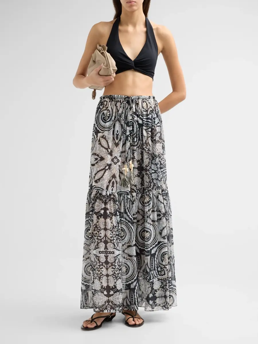 Ramy Brook Women's Annalisa Paisley Drawstring Maxi Skirt | Thumbnail 2 Ramy Brook Women's Annalisa Paisley Drawstring Maxi Skirt | Thumbnail 2