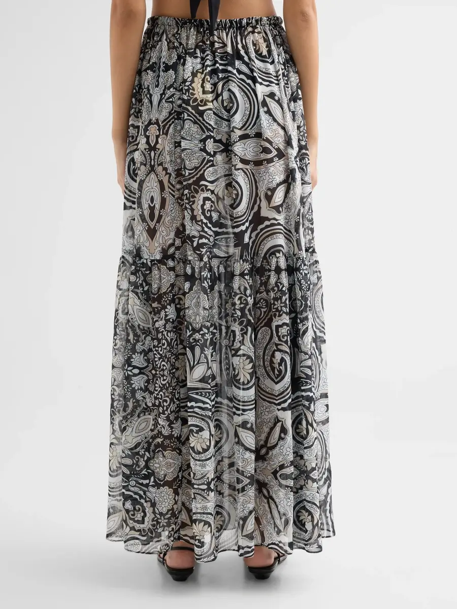 Ramy Brook Women's Annalisa Paisley Drawstring Maxi Skirt | Thumbnail 3 Ramy Brook Women's Annalisa Paisley Drawstring Maxi Skirt | Thumbnail 3