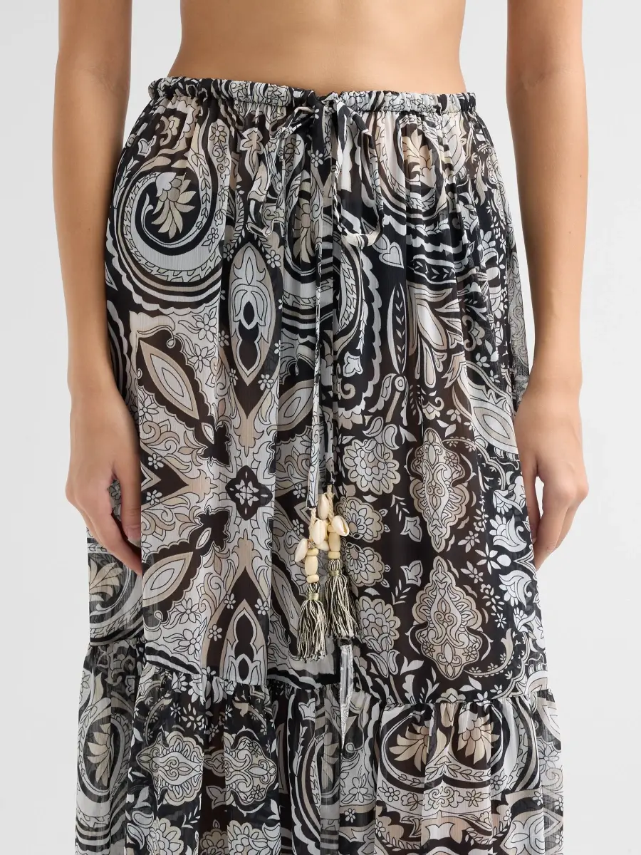 Ramy Brook Women's Annalisa Paisley Drawstring Maxi Skirt | Thumbnail 5 Ramy Brook Women's Annalisa Paisley Drawstring Maxi Skirt | Thumbnail 5