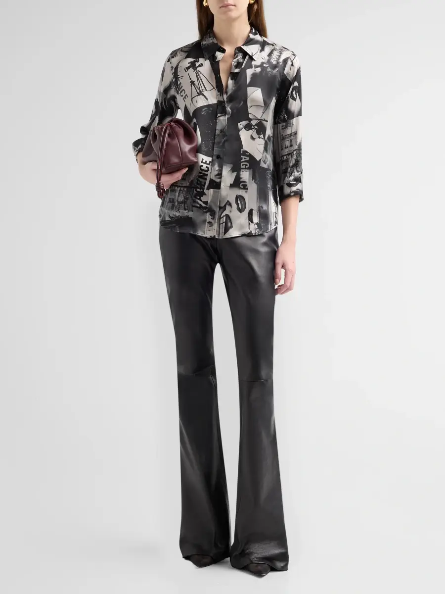 L'Agence Women's Dani Printed Silk Blouse | Thumbnail 2 L'Agence Women's Dani Printed Silk Blouse | Thumbnail 2