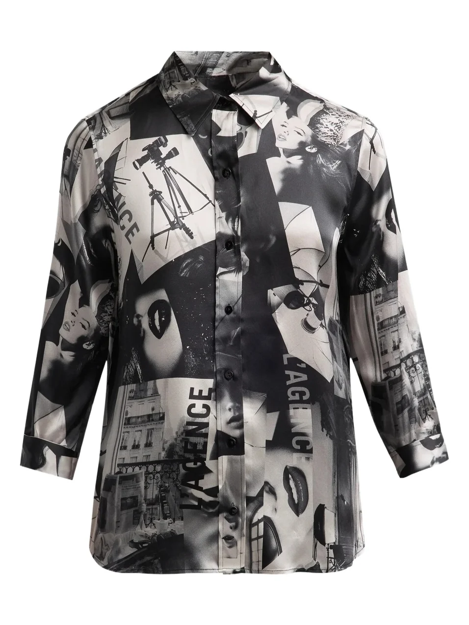 Women's Dani Printed Silk Blouse Women's Dani Printed Silk Blouse