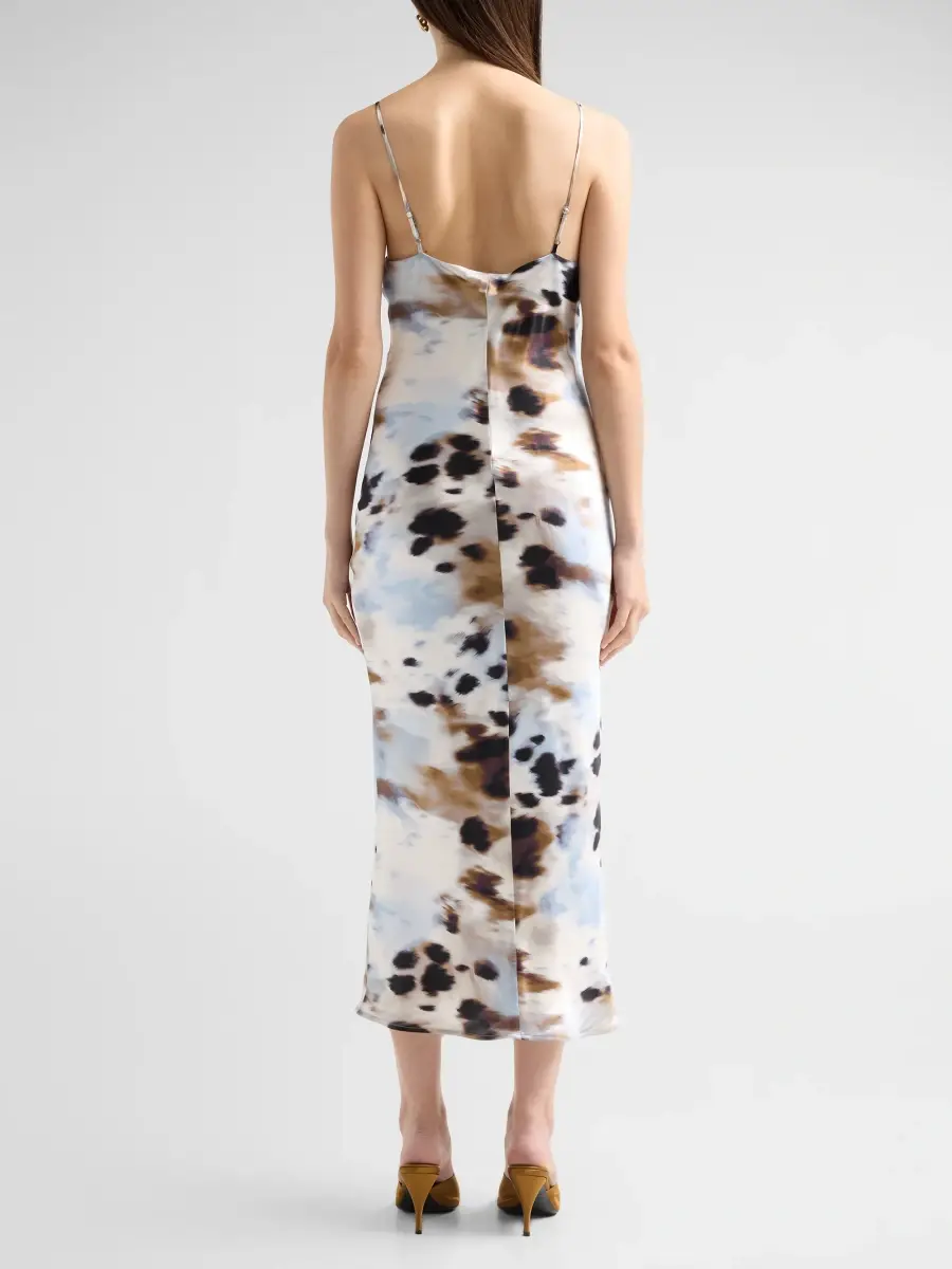 L'Agence Women's Seridie Printed Silk Midi Slipdress | Thumbnail 3 L'Agence Women's Seridie Printed Silk Midi Slipdress | Thumbnail 3