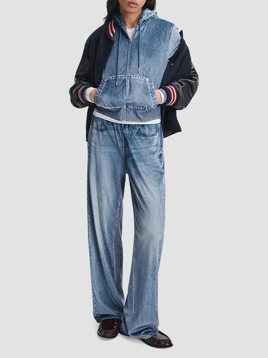 rag & bone Women's rb Miramar Velvet Wide-Leg Pants | Thumbnail 3 rag & bone Women's rb Miramar Velvet Wide-Leg Pants | Thumbnail 3
