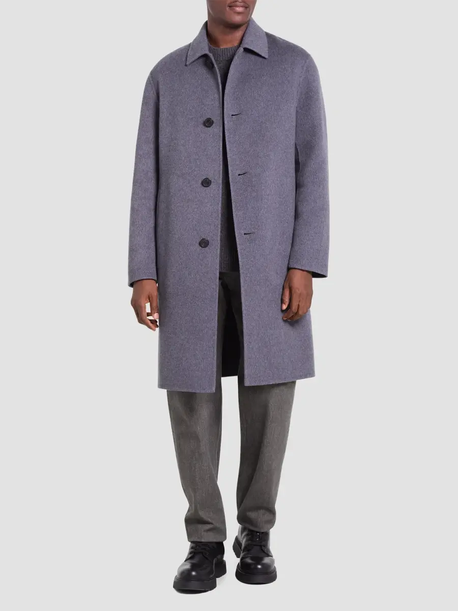 Theory Men's Mac Wool-Blend Coat | Thumbnail 2
