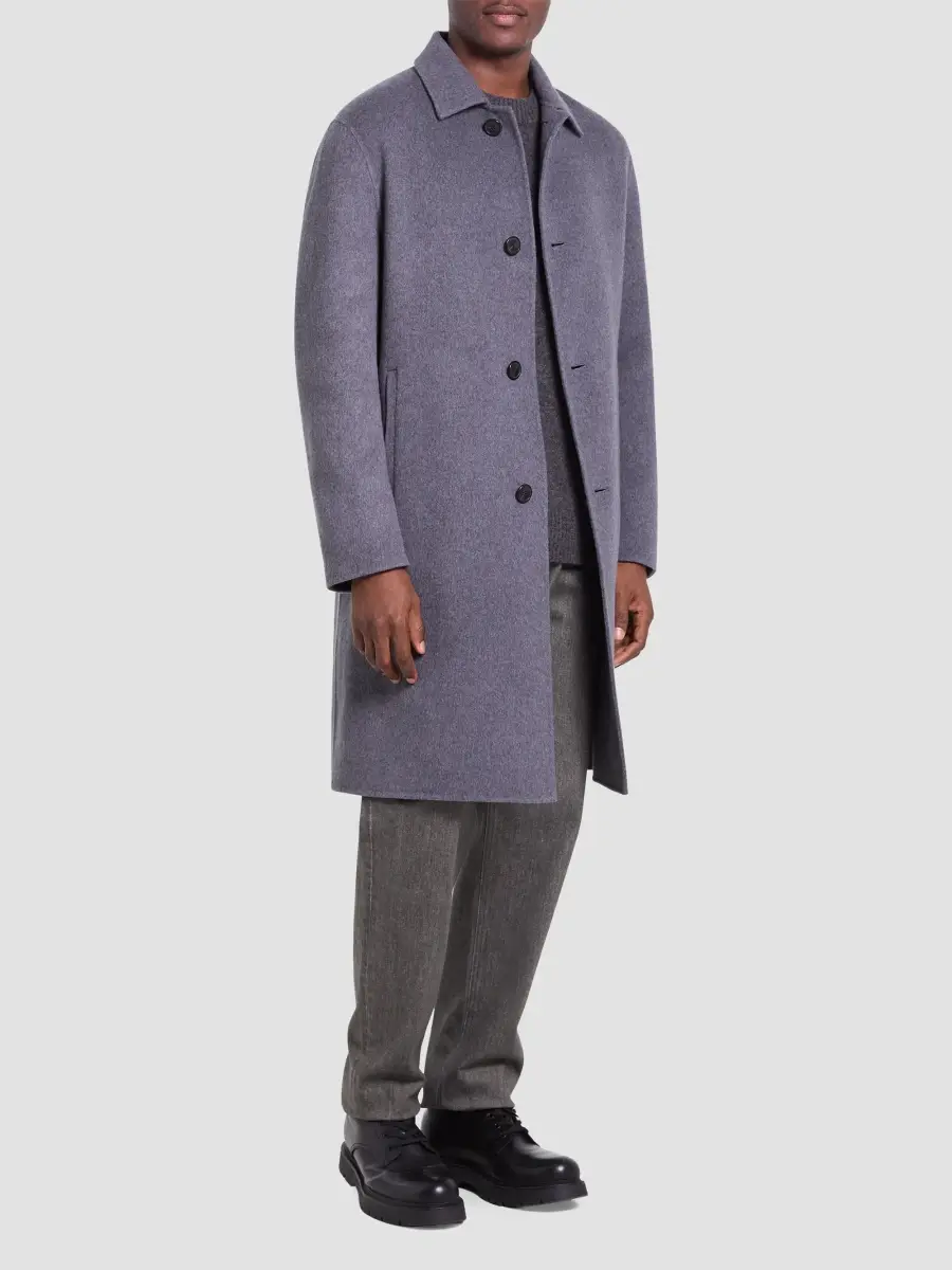 Theory Men's Mac Wool-Blend Coat | Thumbnail 3