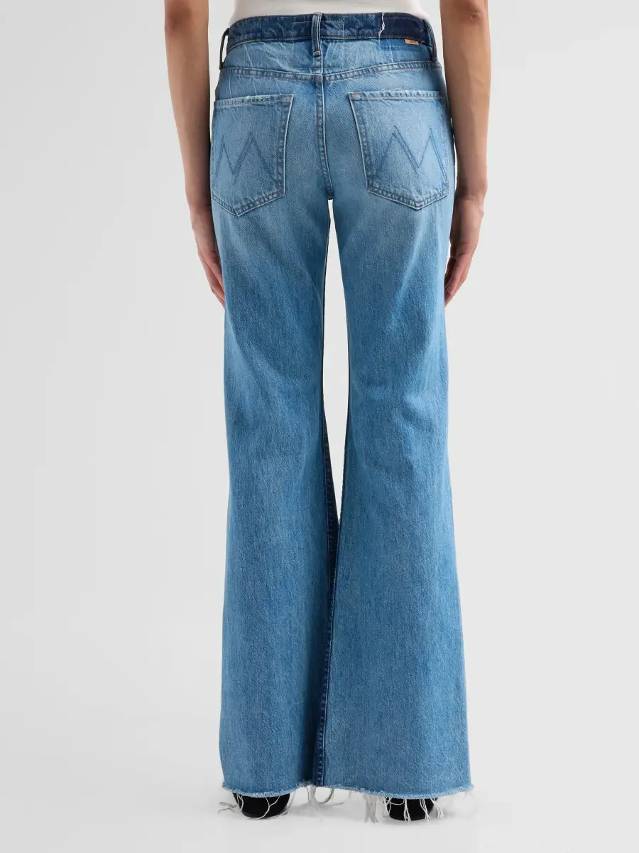 Mother Women's Bookie Slit Twist Heel Fray Jeans | Thumbnail 3