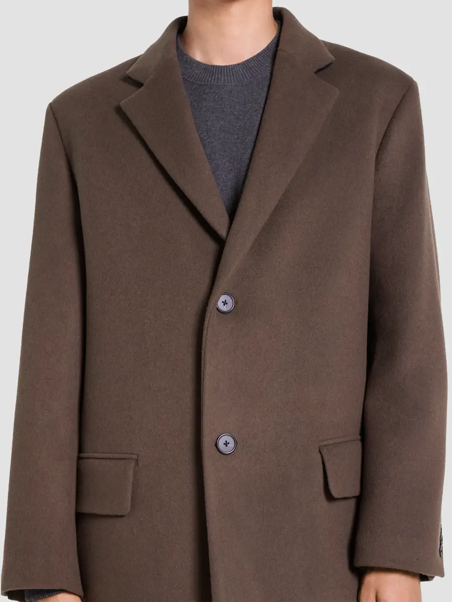 Theory Men's Plush Melton Longline Coat | Thumbnail 5