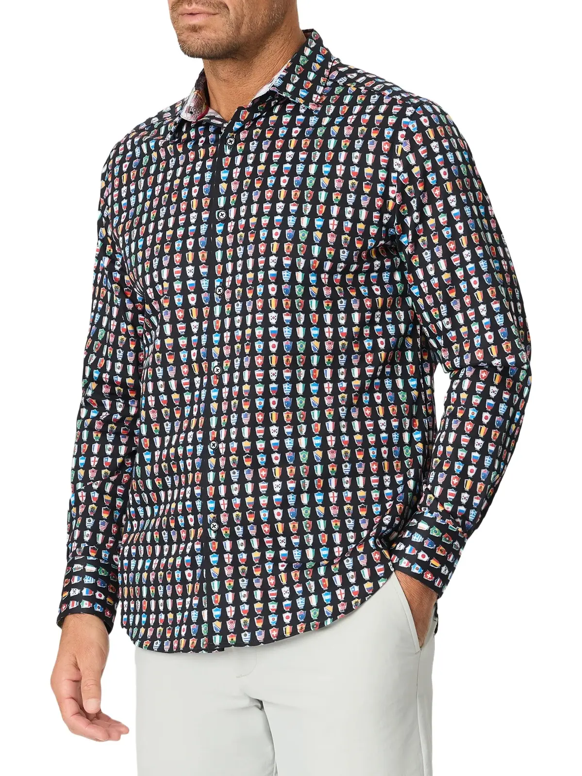 Robert Graham Men's For The Win Stretch-Cotton Shirt