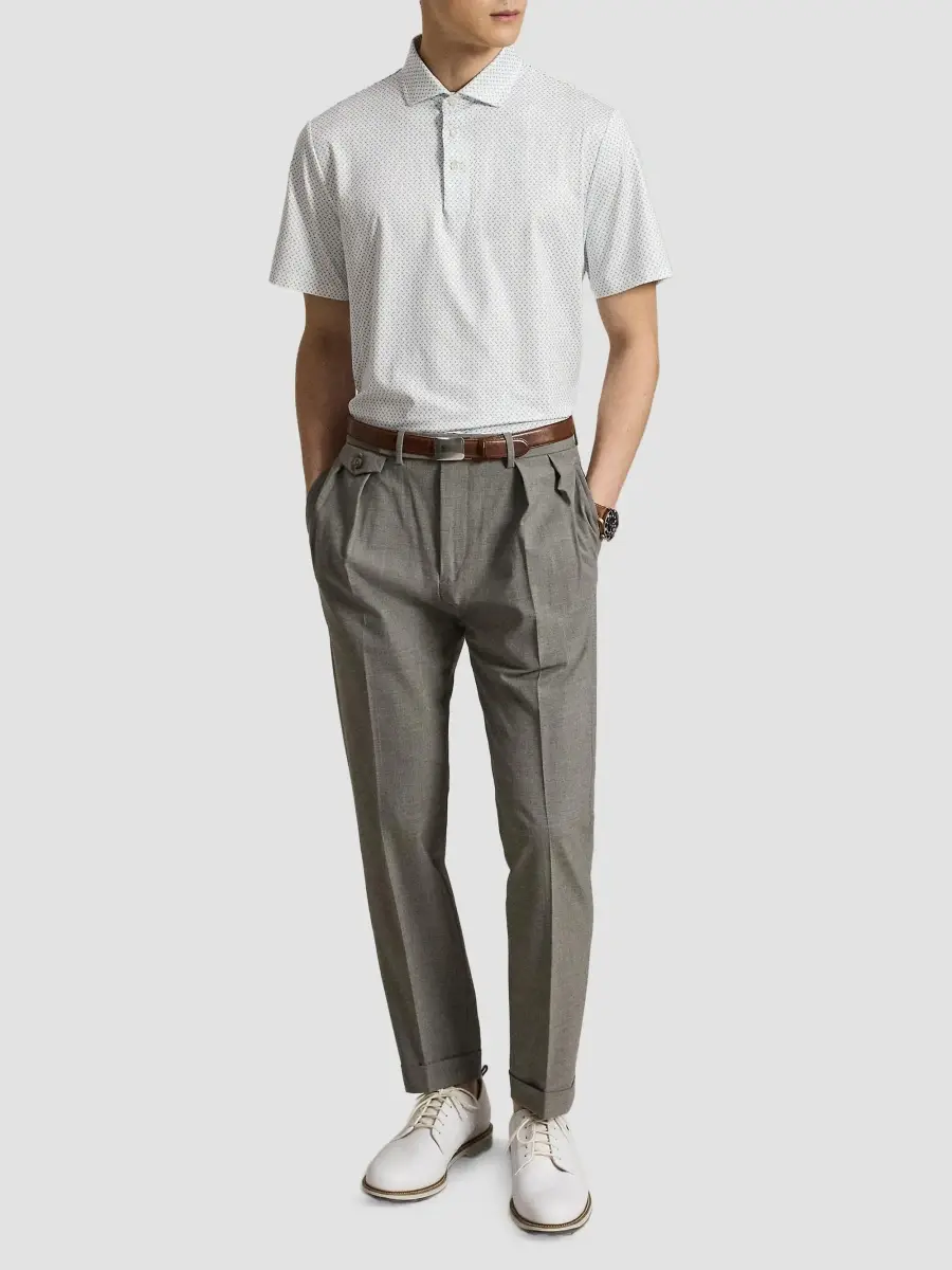 RLX Ralph Lauren Men's Golf-Print Performance Polo Shirt | Thumbnail 2