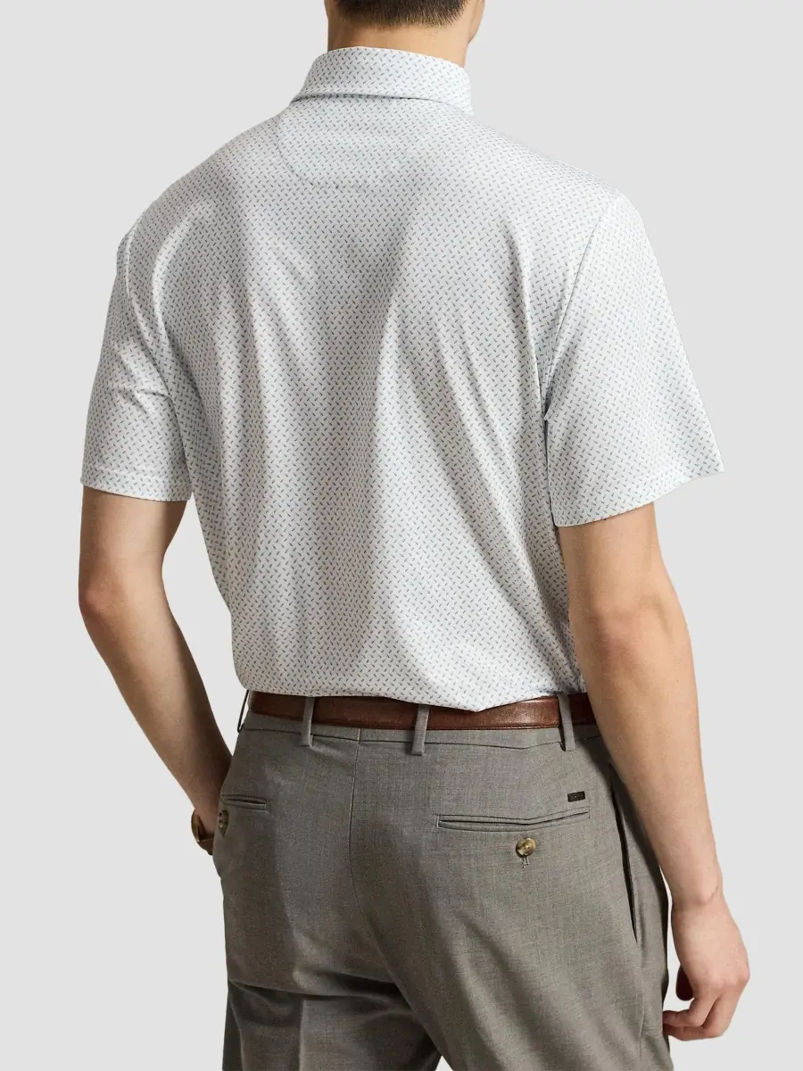 RLX Ralph Lauren Men's Golf-Print Performance Polo Shirt | Thumbnail 3